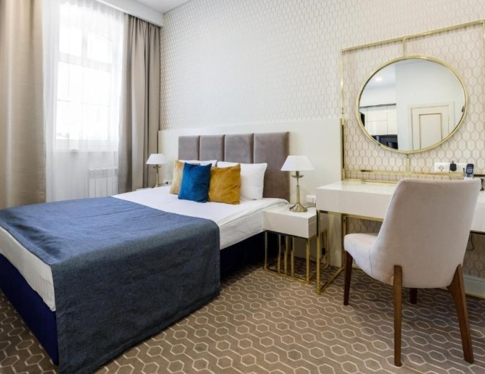 1-комнатные апартаменты стандарт с 1 двуспальной кроватью - Апарт-отель Apart Hotel Semashko / Семашко Гродно